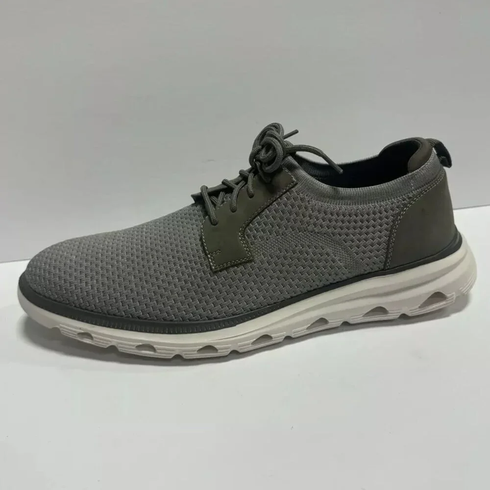 Dockers Mens Fielding Lace-Up Oxford Gray Size 10 M